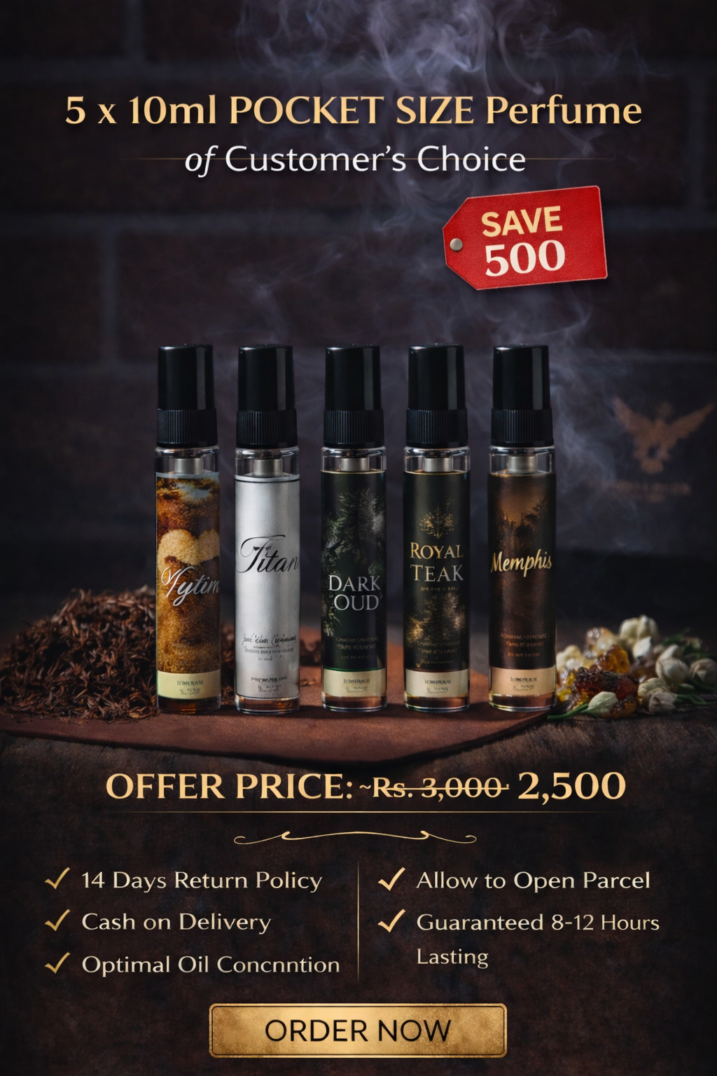 By Choice 5 x Pocket Size Perfumes Offer