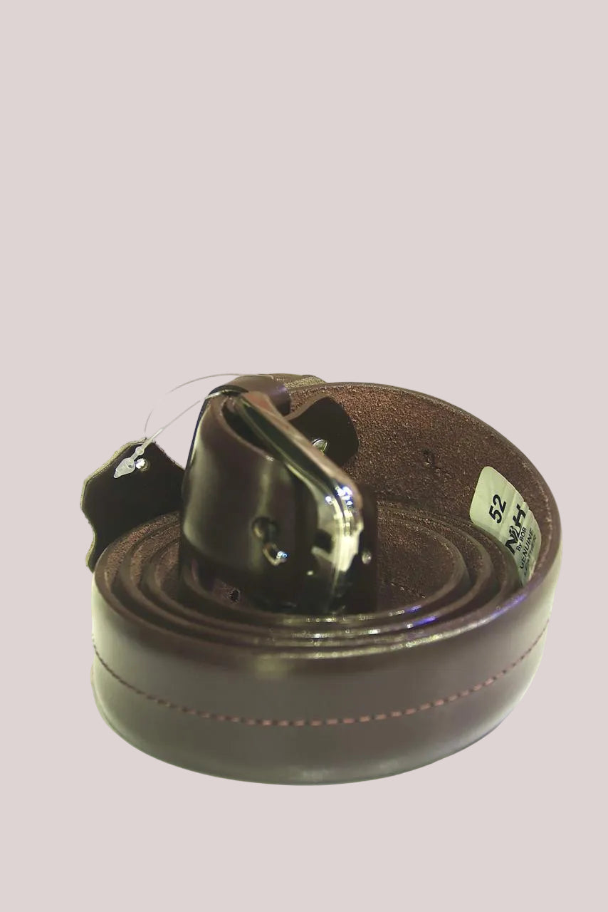 Mono Color Centre Stiched Leather Belt LM-602