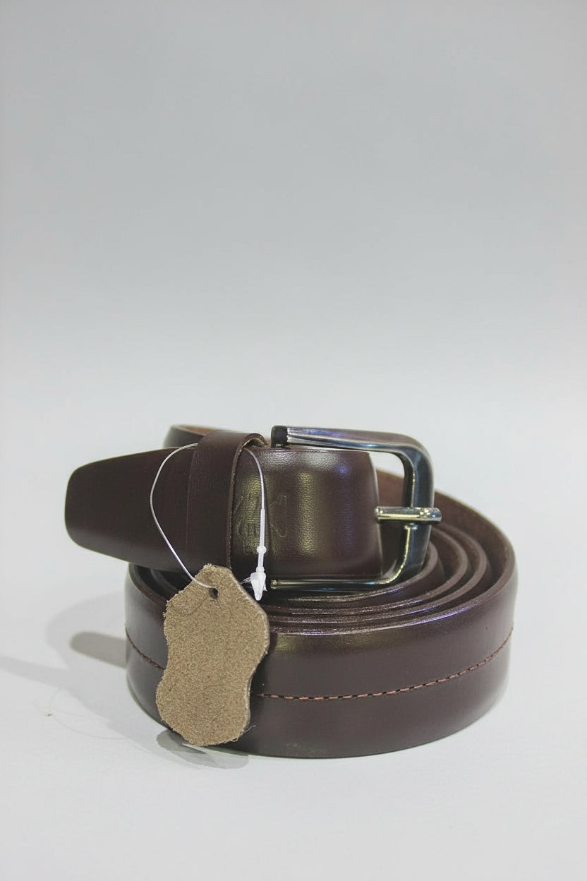 Mono Color Centre Stiched Leather Belt LM-602