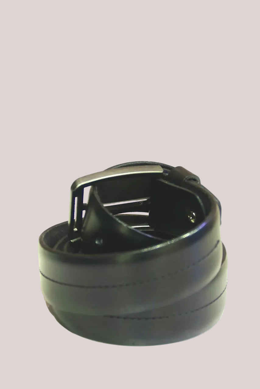 Mono Color Centre Stiched Leather Belt LM-601