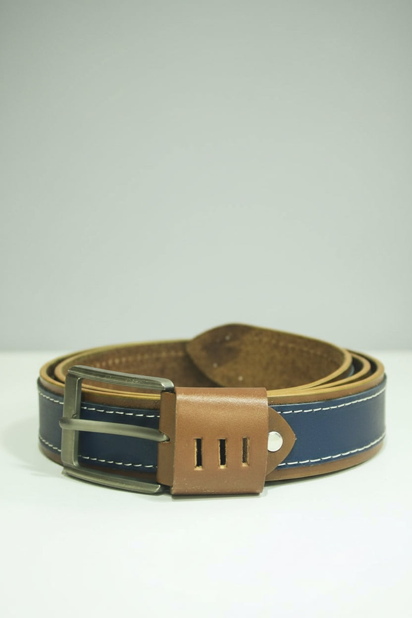 Two-Tone Leather Belt TK-440