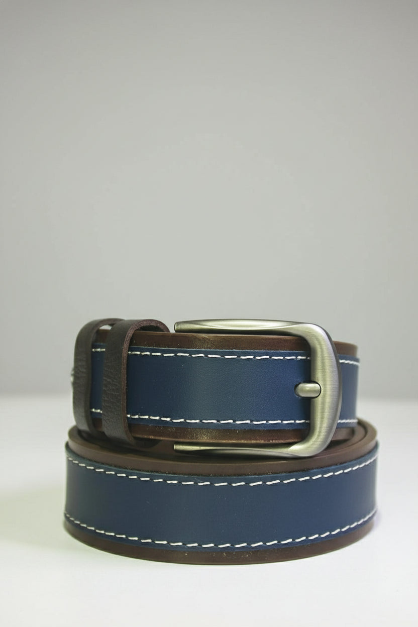 Two-Tone Leather Belt TK-440