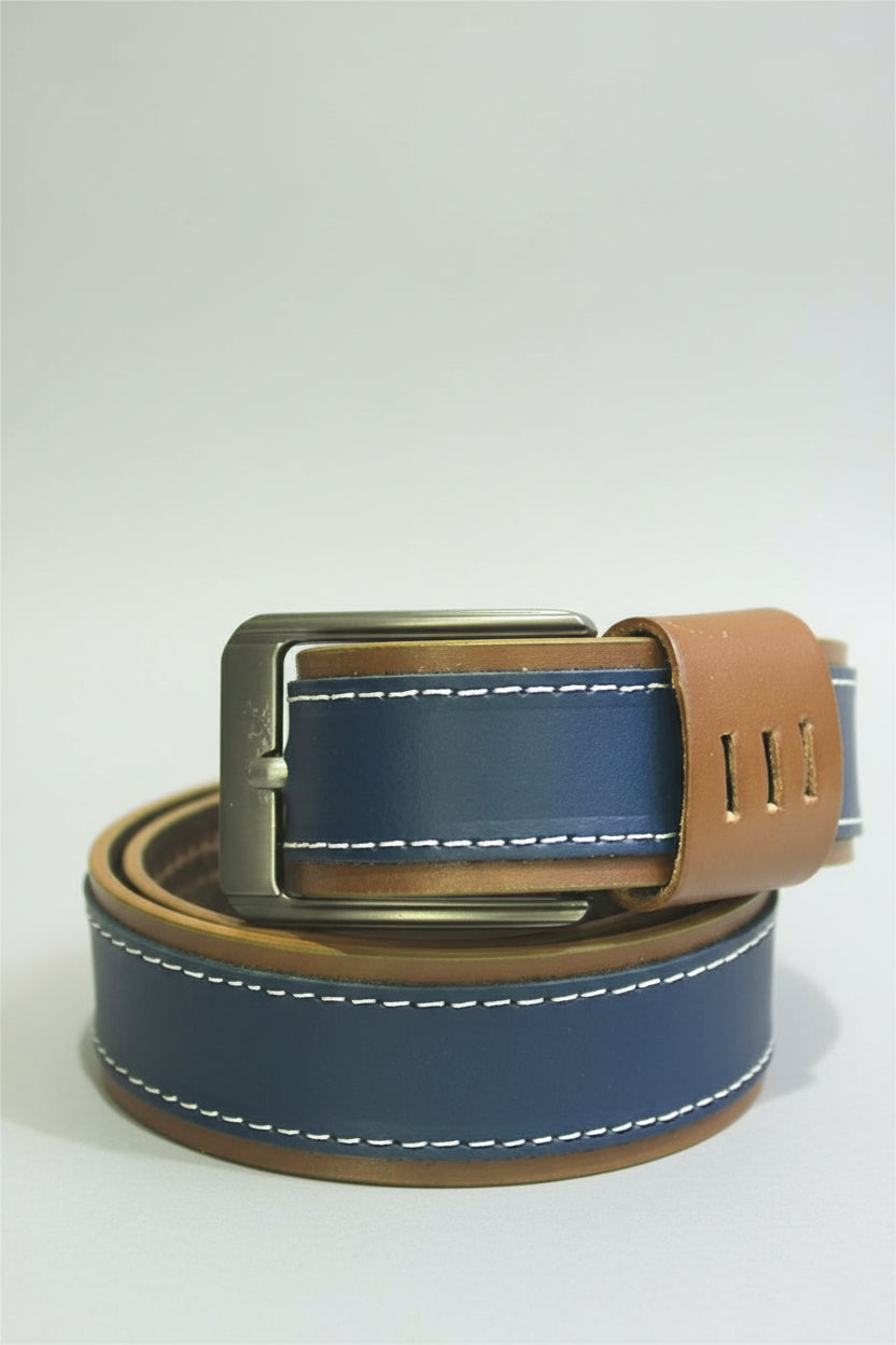 Two-Tone Leather Belt TK-440