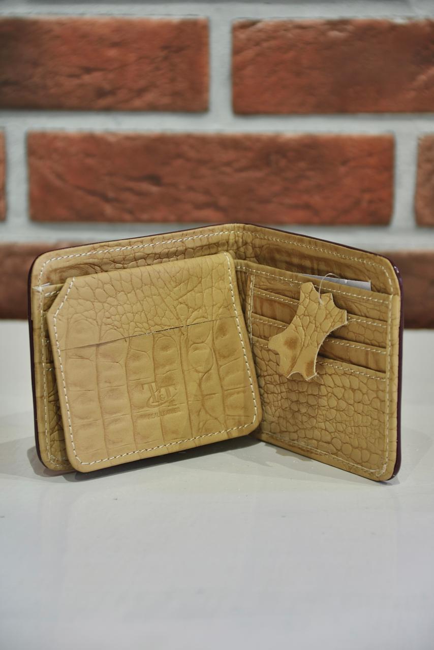 Crocodile Skin Design Leather Wallet CS-87