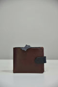 Button Up Plain Leather Wallet FG-67