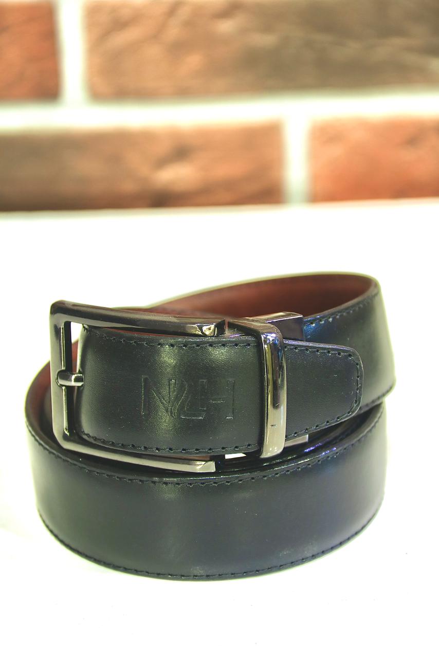Dual Side Leather Belt DS-99 (Black & Dark Brown)